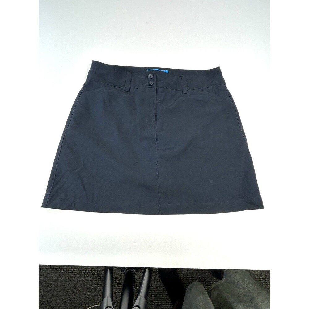 Liquid Yacht Wear Womens “Boat Bum”Blue Woven Stretch Skort Shorts Size 4